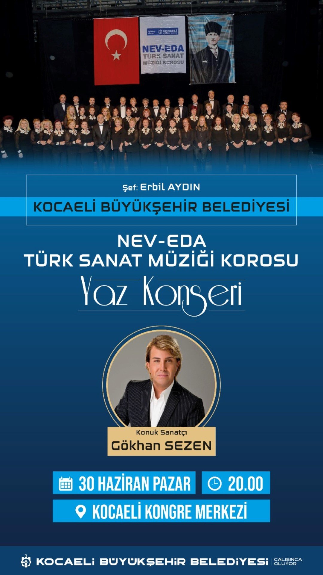 Büyükşehir Nev-Eda TSM Korosu’ndan Yaz Konseri