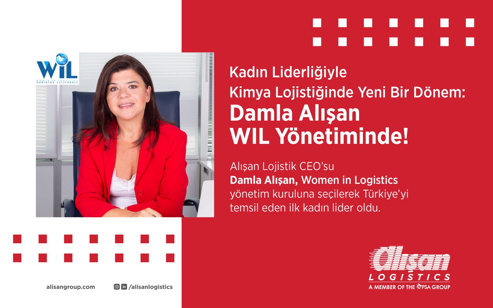 Alışan Lojistik, Women in Logistics (WIL) konsorsiyumunun yönetim kuruluna katıldı