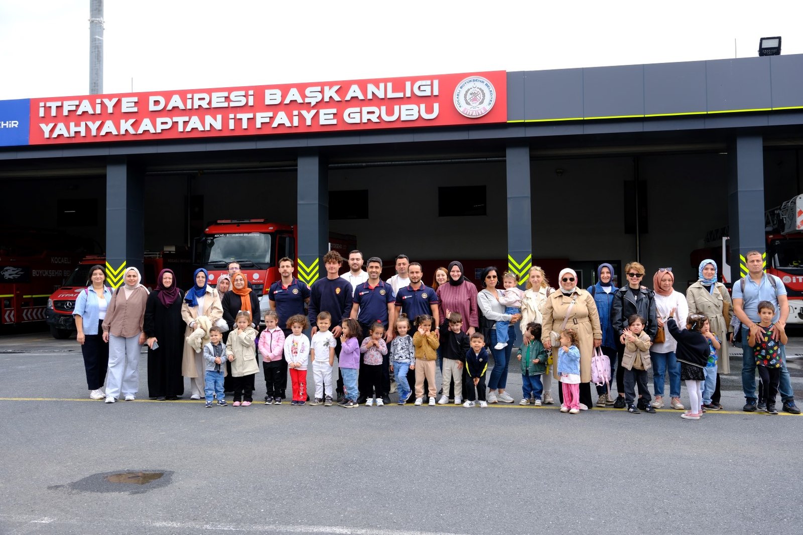 Lokomotifin miniklerinden itfaiye ziyareti