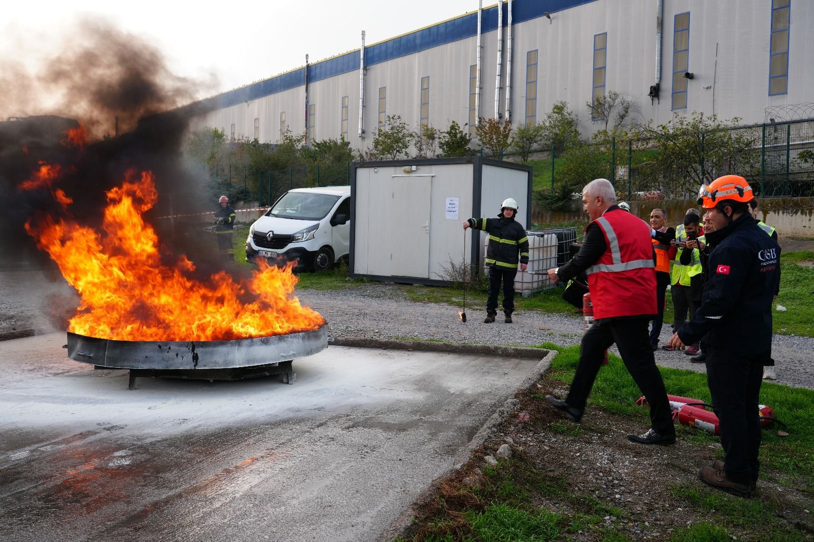 GTO’DAN AFET VE YANGIN TATBİKATI: GERÇEK SENARYODA GERÇEK MÜDAHALE