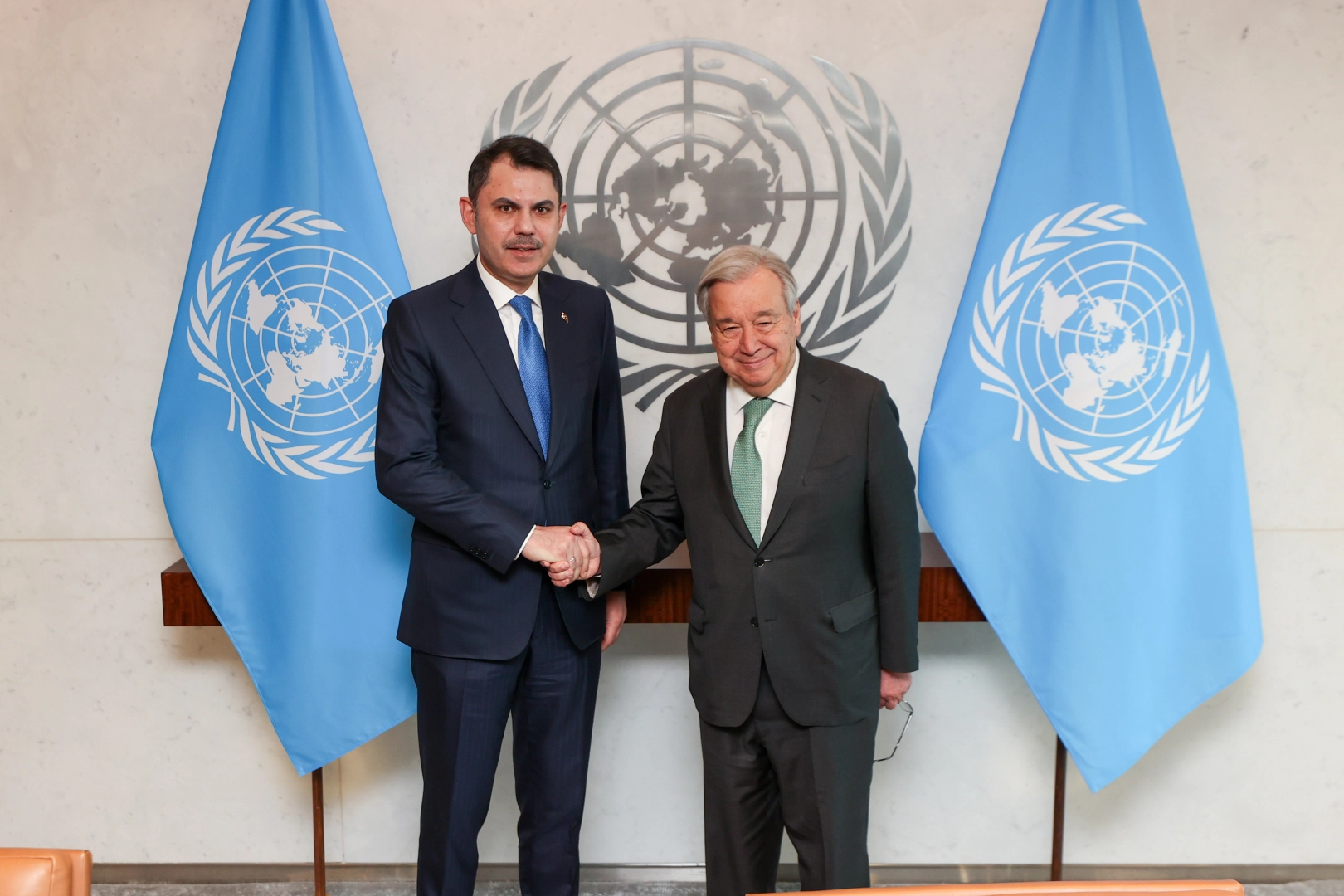 Bakan Murat Kurum, Birleşmiş Milletler temsilcileriyle sıfır atık ve iklim krizi üzerine ikili görüşmeler yaptı.