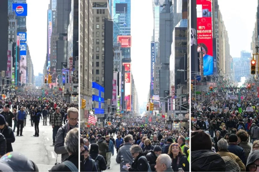 New York'ta Savaş, Krallık ve Göçmen Politikalarına Karşı Büyük Yürüyüş