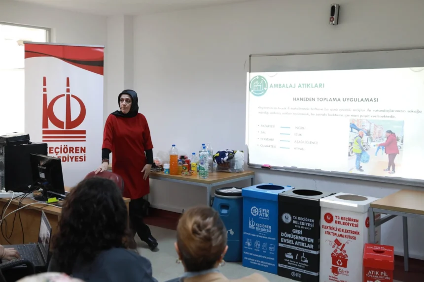 Keçiören'de sıfır atık eğitimi ve elektronik atık kampanyası