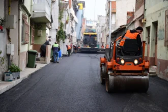 Bursa Osmangazi Yeşilova Mahallesi'nde yenilenen yol