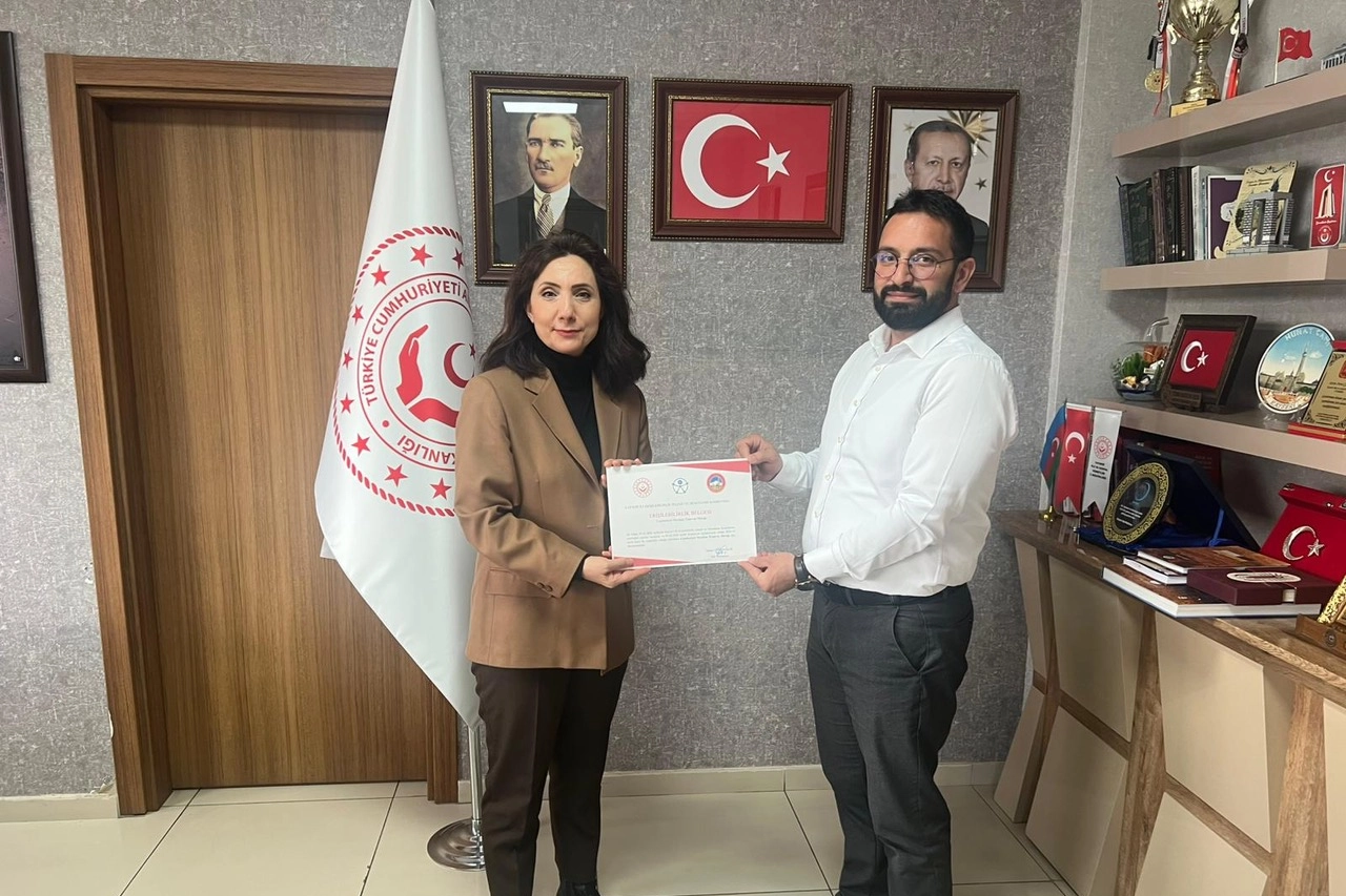 Kayseri Ulaşım A.Ş. raylı sistem durakları için erişilebilirlik uygunluk belgesi alırken