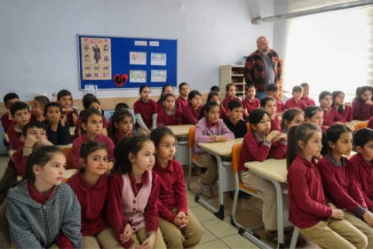Sakarya'da Su Müfettişi projesi kapsamında öğrencilere suyun değeri anlatılıyor.