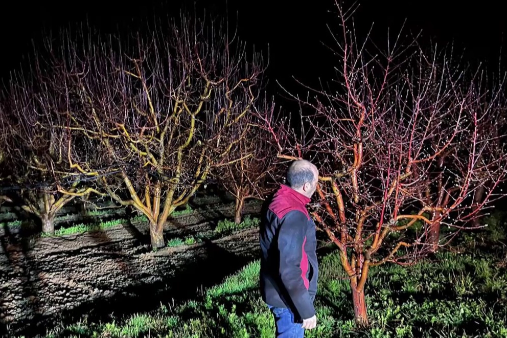 Tarım ve Orman Bakanlığı ekipleri, zirai don tehlikesine karşı çiftçilere destek veriyor.