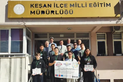 Keşanlı öğrenciler ve öğretmenler Almanya'da Erasmus+ projesi kapsamında staj yapıyor