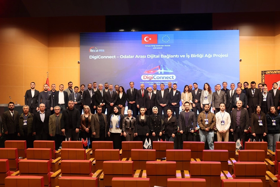 Kayseri Ticaret Odası'nın Avrupa ile dijital ticaret köprüsü kurduğu DigiConnect projesinin açılış toplantısı