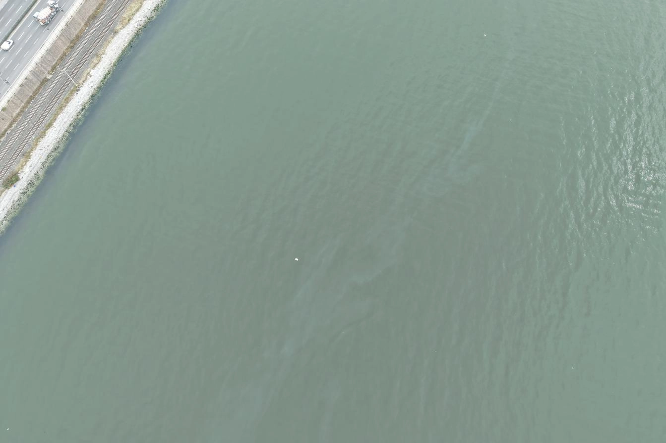 İzmir Körfezi'nde dış kaynaklı kirlilik tespit edildi, Alaybey Tersanesi yakınında yakıt atıkları görüldü.