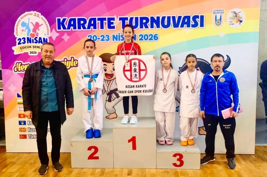 Keşanlı karateciler Trakya Karate Şampiyonası'nda 32 madalya kazandı