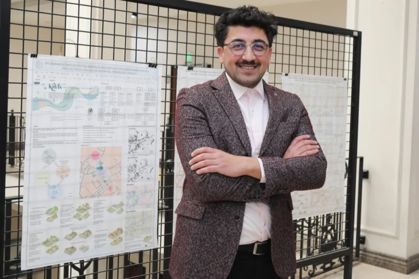 Bursa'da 15 dakikalık şehir modeli konseptini gösteren bir görsel.