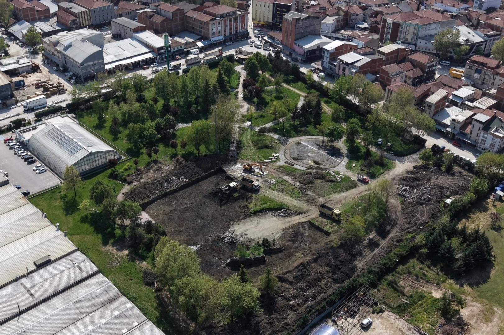 Bursa İnegöl'de Botanik Park'a yapılacak yeni nikah ve etkinlik salonları projesi