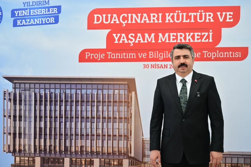 Bursa Yıldırım'da inşa edilecek Duaçınarı Kültür ve Yaşam Merkezi görselleri