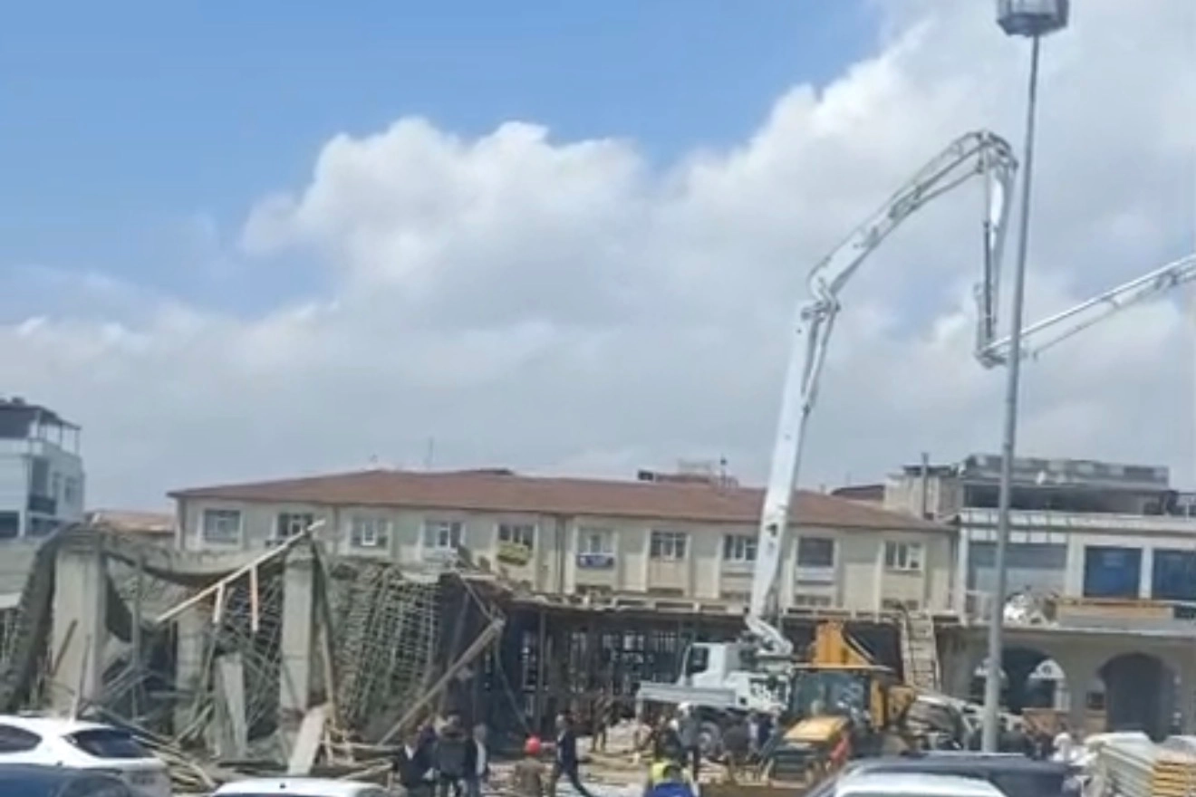 Düzce tarihi çarşı inşaatında meydana gelen iş kazası